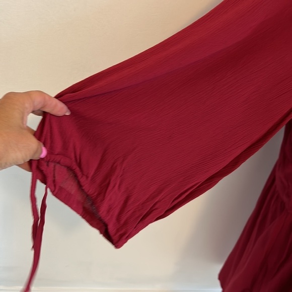 City Chic Dress Precious Embroidered Rhubarb - Picture 6 of 10